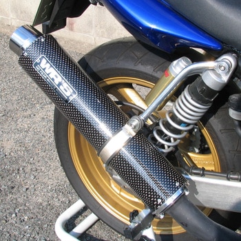 S/O ラウンド・カーボンサイレンサー CB400SF NC39 WR’S(ダブルアールズ)