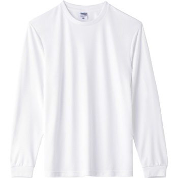 4.3オンスドライロングスリーブTシャツ(ポリジン加工) LIFEMAX