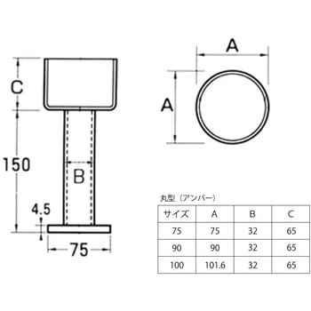 ステンレス柱受 HOJO