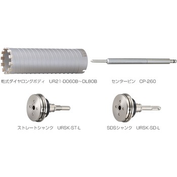 UR21 乾式ダイヤロング SDSシャンク 太径(換気扇、エアコン等) ユニカ