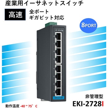 ギガビット対応 非管理型 産業用イーサネットスイッチ (10/100/1000BASE-T) Advantech(アドバンテック)