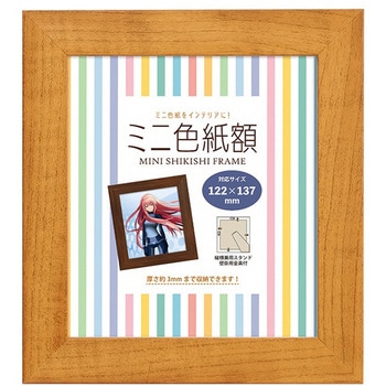 ミニ色紙額 万丈