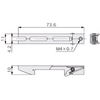 マニホールドコントローラ JXD1-M□ SeriesアクチュエータケーブルDINレール取付用金具 SMC
