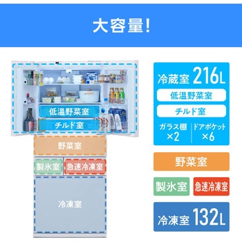大型冷凍冷蔵庫 453L 霜取り不要 アイリスオーヤマ