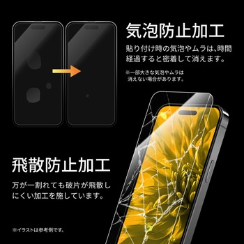 iPhone 15 ガラスフィルム 「GLASS PREMIUM FILM」 ドラゴントレイル 超透明 LEPLUS NEXT