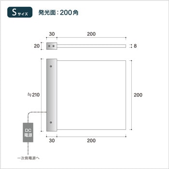 薄型LED導光板/突出しサイン(四角形型) セルテック