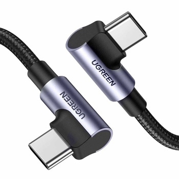 UGREEN USB-C to USB-C 両端L字 急速充電ケーブル 100W 70698 UGREEN