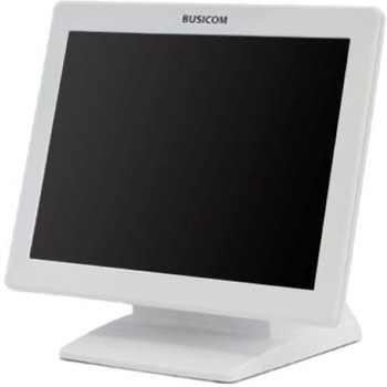 9.7インチタッチパネルディスプレイ(抵抗膜方式・USB・白)<スタンド付き> BUSICOM(ビジコム)