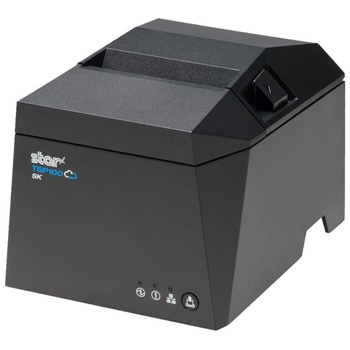 サーマルラベルプリンター TSP100IV(弱粘着ライナーレスラベル対応モデル/LAN/USB/USB-Ax1/USB-Cx1/オートカッター/80mm幅/電源内蔵/ブラック) スター精密