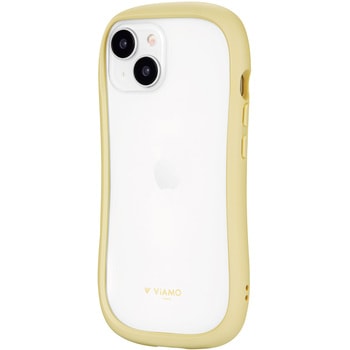 iPhone 15/iPhone 14 耐傷・耐衝撃ハイブリッドケース 「ViAMO freely」 イエロー ストラップホール付 TPU - LEPLUS NEXT