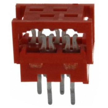 TE Connectivity IDCコネクタ 1.27mmピッチ 4極 2列 オス， Micro-MaTchシリーズ， 215570-4 TE Connectivity Japan(旧:TYCOELECTRONICS(タイコエレクトロニクス))