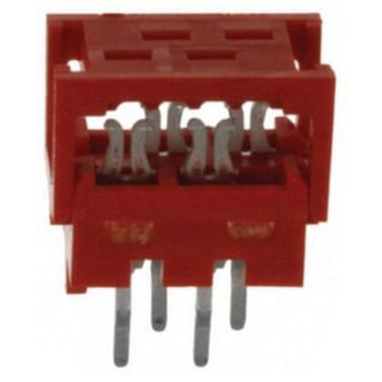 TE Connectivity IDCコネクタ 1.27mmピッチ 4極 2列 オス， Micro-MaTchシリーズ， 7-215570-4 TE Connectivity Japan(旧:TYCOELECTRONICS(タイコエレクトロニクス))