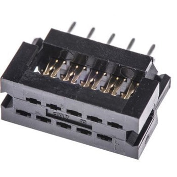 TE Connectivity IDCコネクタ 2.54mmピッチ 10極 2列 オス， AMP-LATCHシリーズ， 2-746610-1 TE Connectivity Japan(旧:TYCOELECTRONICS(タイコエレクトロニクス))