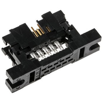 TE Connectivity IDCコネクタ 2.54mmピッチ 10極 2列 オス， AMP-LATCHシリーズ， 5111448-1 TE Connectivity Japan(旧:TYCOELECTRONICS(タイコエレクトロニクス))