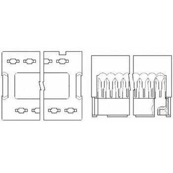 TE Connectivity IDCコネクタ 2.54mmピッチ 14極 2列 オス， AMP-LATCHシリーズ， 746611-8 TE Connectivity Japan(旧:TYCOELECTRONICS(タイコエレクトロニクス))