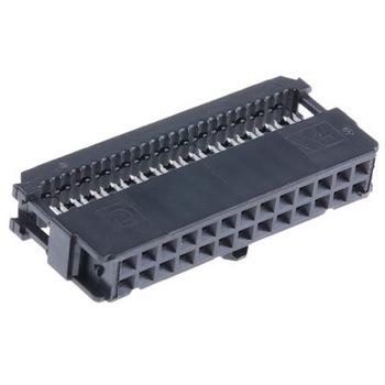 TE Connectivity IDCコネクタ 2.54mmピッチ 26極 2列 メス， AMP-LATCH Novoシリーズ， 1658622-6 TE CONNECTIVITY