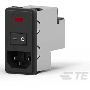 TE Connectivity IECインレット スナップイン 10A 115 V ac、230 V ac， PS0S0DS3B TE CONNECTIVITY