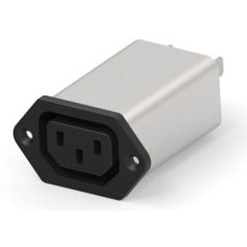 TE Connectivity IECインレット フランジマウント 10A 250 V ac， 6609018-7 TE CONNECTIVITY
