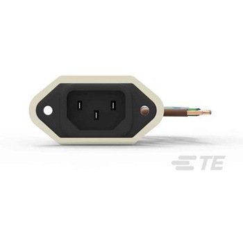 TE Connectivity IECインレット フランジマウント 3A 250 V ac， 3EJT8F TE Connectivity Japan(旧:TYCOELECTRONICS(タイコエレクトロニクス))