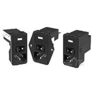 TE Connectivity IECインレット フランジマウント 3A 250 V ac， PE0S0SS30 TE CONNECTIVITY