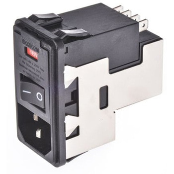 TE Connectivity IECフィルタ 2ヒューズ 2極 スナップイン 10A 120 V ac、250 V ac， 5-6609107-3 TE CONNECTIVITY