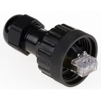 TE Connectivity RJ45 モジュラーコネクタ， オス， RJ45コネクタ， ケーブルマウント， 1546440-1 TE CONNECTIVITY