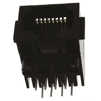TE Connectivity RJ45ソケット， メス， RJ45コネクタ， スルーホール実装， Cat3， 5555162-1 TE CONNECTIVITY