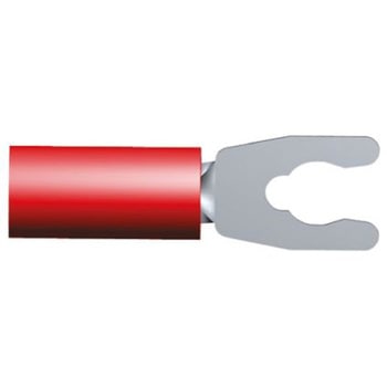 TE Connectivity Y形圧着端子， スタッドサイズ M3.5， 赤 22AWG to， 16AWG 53240-1 TE CONNECTIVITY