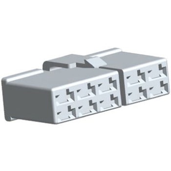 TE Connectivity コネクタハウジング 10極， FASTON .250， ナチュラル 172138-1 TE Connectivity Japan(旧:TYCOELECTRONICS(タイコエレクトロニクス))