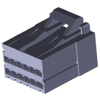 TE Connectivity コネクタハウジング 12極 ピッチ：2.5mm 2列 2-1318118-6 TE CONNECTIVITY