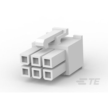 TE Connectivity コネクタハウジング 6極 ピッチ：4.2mm 2列 1586765-6 TE Connectivity Japan(旧:TYCOELECTRONICS(タイコエレクトロニクス))
