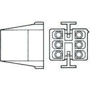 TE Connectivity コネクタハウジング 8極 ピッチ：4.95mm 2列 1-480283-0 TE Connectivity Japan(旧:TYCOELECTRONICS(タイコエレクトロニクス))