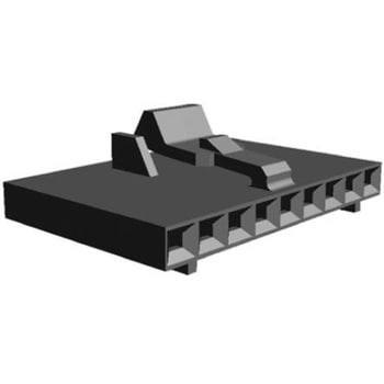 TE Connectivity コネクタハウジング 9極 ピッチ:2.54mm 1列 104257-8 TE Connectivity Japan(旧:TYCOELECTRONICS(タイコエレクトロニクス))