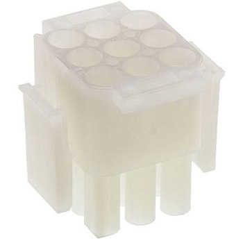 TE Connectivity コネクタハウジング 9極 ピッチ：6.35mm 3列 1-480706-0 TE Connectivity Japan(旧:TYCOELECTRONICS(タイコエレクトロニクス))
