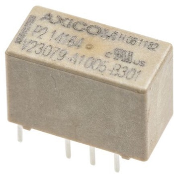 TE Connectivity シグナルリレー DPDT 24V dc Axicom P2 TE CONNECTIVITY
