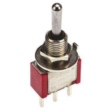TE Connectivity トグルスイッチ， SPDT， PCB， On-Off-(On)， 5-1825137-1 TE Connectivity Japan(旧:TYCOELECTRONICS(タイコエレクトロニクス))