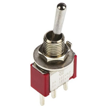 TE Connectivity トグルスイッチ， SPDT， PCB， On-On， 4-1825136-5 TE CONNECTIVITY