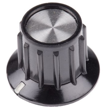 TE Connectivity ノブ 6.35mm 直径:20.2mm 丸型 PKA50B1/4 TE Connectivity Japan(旧:TYCOELECTRONICS(タイコエレクトロニクス))