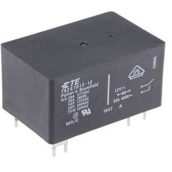 TE Connectivity パワーリレー 12V dc DPST 基板実装タイプ TE CONNECTIVITY