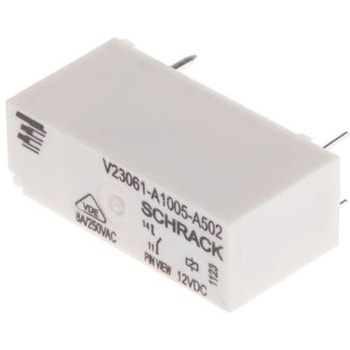 TE Connectivity パワーリレー 12V dc SPST 基板実装タイプ TE Connectivity Japan(旧:TYCOELECTRONICS(タイコエレクトロニクス))