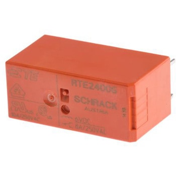 TE Connectivity パワーリレー 6V dc， 2c接点 基板実装タイプ TE Connectivity Japan(旧:TYCOELECTRONICS(タイコエレクトロニクス))