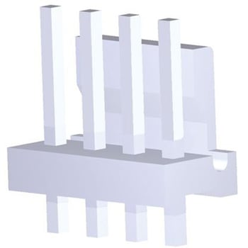 TE Connectivity ピンヘッダ 4極 3.96mm 1列 644752-4 TE Connectivity Japan(旧:TYCOELECTRONICS(タイコエレクトロニクス))