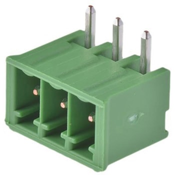 TE Connectivity プラグ式端子台 3極 3.5mm 1列 284512-3 TE CONNECTIVITY