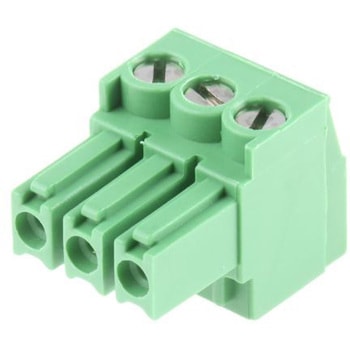 TE Connectivity プラグ式端子台， Buchananシリーズ， 3.5mmピッチ ， 1列， 3極， 緑 TE Connectivity Japan(旧:TYCOELECTRONICS(タイコエレクトロニクス))