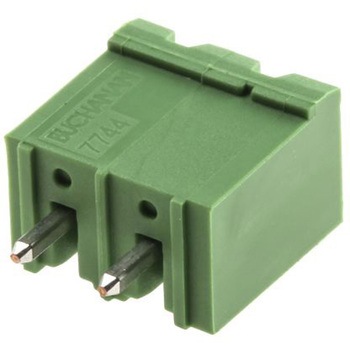TE Connectivity プラグ式端子台， Buchananシリーズ， 5.08mmピッチ ， 1列， 2極， 緑 - TE Connectivity Japan(旧:TYCOELECTRONICS(タイコエレクトロニクス))