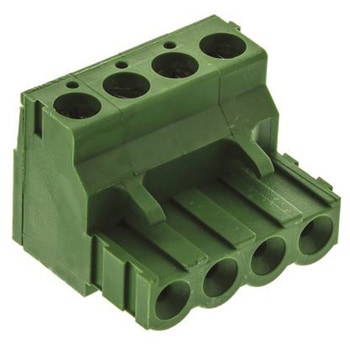 TE Connectivity プラグ式端子台， Buchananシリーズ， 5.08mmピッチ ， 1列， 4極， 緑 TE Connectivity Japan(旧:TYCOELECTRONICS(タイコエレクトロニクス))