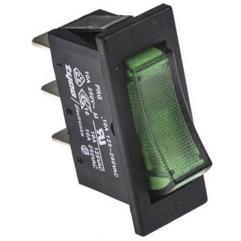 TE Connectivity ロッカースイッチ SPST イルミネーション：あり カットアウト幅：11.2mm 1634202-6 TE Connectivity Japan(旧:TYCOELECTRONICS(タイコエレクトロニクス))