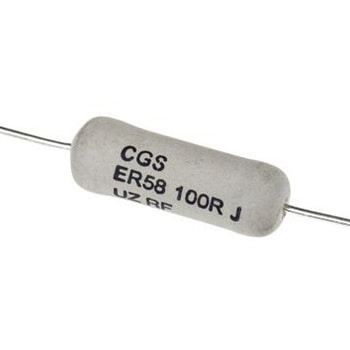 TE Connectivity 巻線 抵抗器 7W 100Ω ±5%， ER58100RJT TE Connectivity Japan(旧:TYCOELECTRONICS(タイコエレクトロニクス))