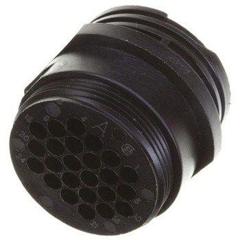 TE Connectivity 丸型コネクタ， 24極， スタンダード， ケーブルマウント， 206838-2 TE Connectivity Japan(旧:TYCOELECTRONICS(タイコエレクトロニクス))