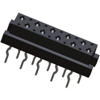 TE Connectivity 基板接続用ソケット 10 極 1.27mm 2 列 スルーホール実装 TE Connectivity Japan(旧:TYCOELECTRONICS(タイコエレクトロニクス))